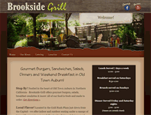 Tablet Screenshot of brookside-grill.com